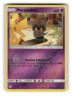 Marshadow 103/236 Rare Cosmic Eclipse Pokemon Reverse Holo Lightly Played - Image 1