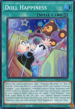 Yu-Gi-Oh! Doll Happiness 1st Ed. MP23-EN056 Super Rare NM/LP x1 - Image 1