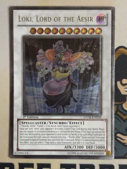 Loki Lord Of The Aesir Ultimate Rare 1st Edition STOR-EN039 YuGiOh! NM EURO - Image 3