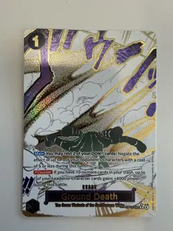 Ground Death (Alternate Art) OP14-096 The Azure Sea's Seven Foil One Piece - Image 1