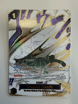 Ground Death (Alternate Art) OP14-096 The Azure Sea's Seven Foil One Piece - Image 2