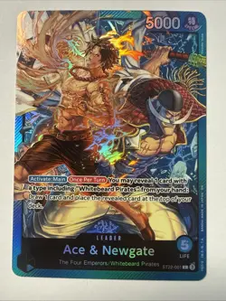 Ace & Newgate ST22-001 - One Piece TCG Starter Deck 22 Near-Mint Foil Leader - Image 1