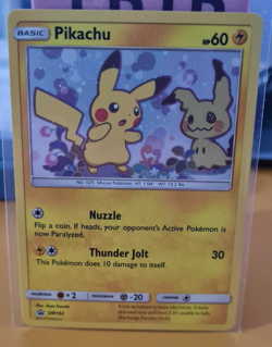 Pokemon Pikachu TCG Sun Moon Black Star Promo Holo Card SM162 - EX Condition - Image 2