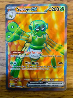 NEAR MINT! Spidops ex (223/198) S&V Base Set Full Art Rare Pokemon Card! - Image 1