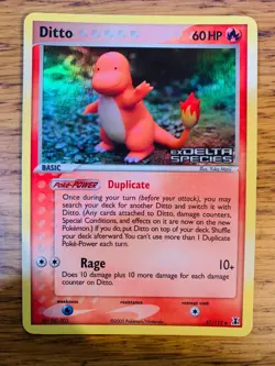 NM! Ditto (37/113) EX Delta Species Stamped Reverse Uncommon Rare Pokemon Card! - Image 1