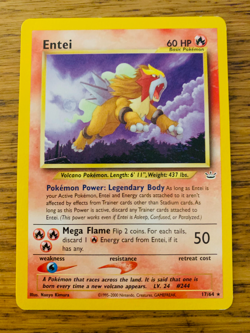 Entei (17/64) Rare Neo Revelation Set Pokemon Card! FREE P&P! - Image 1