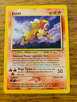 Entei (17/64) Rare Neo Revelation Set Pokemon Card! FREE P&P! - Image 4