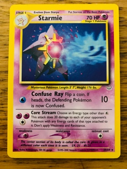 Starmie (25/64) Rare Neo Revelation Set Pokemon Card! FREE P&P! - Image 1