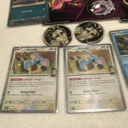 Pokemon TCG Ascended Heroes Lot - Promo Cards, Sticker Sheets, Coins, Empty Tins - Image 3