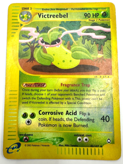 Pokemon Karte TCG Victreebel 42/147 Aquapolis Re Holo Rare Vintage Englisch GD - Image 1