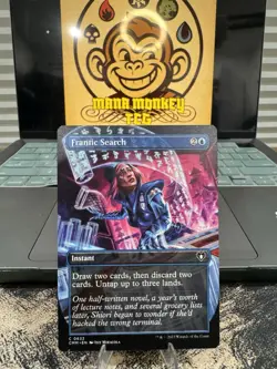 Frantic Search (Borderless) Commander Masters Near Mint MTG US Seller - Image 1