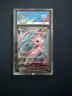 Pokemon TCG Fusion Strike Mew V 250/264 ACE 10 Perfect Subgrades - Image 1