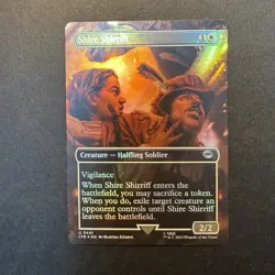*foil borderless SHIRE SHIRRIFF Lord of the Rings Tales Middle Earth MTG Magic - Image 1