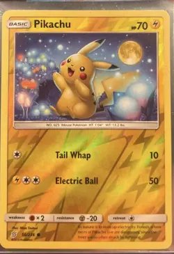 Pokemon Pikachu 56/236 Reverse Holo Unified Minds 2019 English - Image 1
