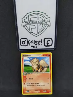 POKEMON EX ROSSOFUOCO E VERDEFOGLIA ARCANINE NONHOLO 18/112 NM- ENG - Image 1