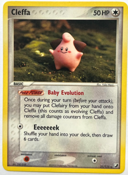 Pokemon Cleffa 21/115 Unseen Forces Rare NEAR MINT - Image 1