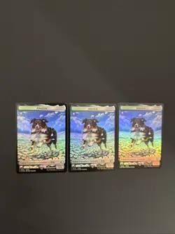3x Angelo Token (0019) Darkstar Token (0020) Final Fantasy MTG FOIL - Image 1