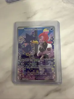 Pokemon TCG Destined Rivals Team Rockets Murkrow Card 200/182 IR Mint - Image 1
