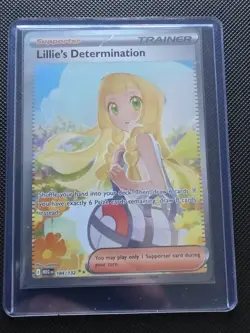 2025 POKEMON MEG SPECIAL ILLUSTRATION RARE #184 LILLIE'S DETERMINATION - Image 1
