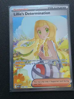 2025 POKEMON MEG SPECIAL ILLUSTRATION RARE #184 LILLIE'S DETERMINATION - Image 2