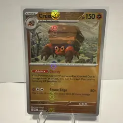 Crustle (Master Ball Pattern) 052/086 SV: Black Bolt Pokemon TCG Card - Image 1