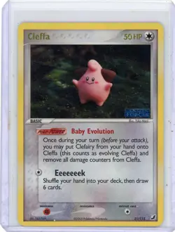 Pokemon TCG Cleffa 21/115 Unseen Forces Stamped Reverse Holo LP - Image 1