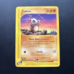 Cubone 072/147 Aquapolis Regular Pokemon Card - LP E-Reader - Image 1