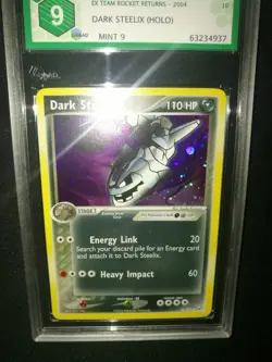Pokemon Dark Steelix (HOLO) 10/109 EX TEAM ROCKET RETURNS 2004 MINT 9 Psa/GRAAD - Image 1