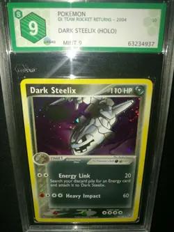 Pokemon Dark Steelix (HOLO) 10/109 EX TEAM ROCKET RETURNS 2004 MINT 9 Psa/GRAAD - Image 5