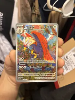 Pokemon TCG Braviary Sv08: Surging Sparks 214/191 Illustration Rare - Image 1