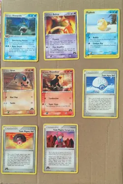 EX Team Magma Vs Team Aqua Pokemon Cards Lot (8 Cards Total) - Image 1