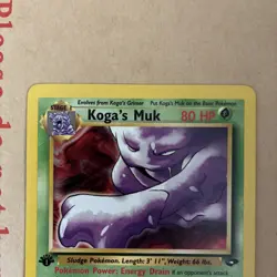 Koga's Muk 26/132 Rare Gym Challenge Pokemon 1st Edition Near Mint NM - Image 3