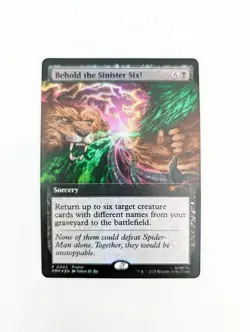 Behold the Sinister Six! Spider-Man Magic The Gathering MTG PAX 2025 Promo Holo - Image 1