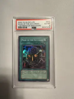 Yu-Gi-Oh! TCG Mask of the Accursed Labyrinth of Nightmare LON-019 Unlim PSA 6 - Image 1