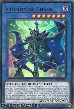 YUGIOH RA02-EN020 Illusion of Chaos Super Rare 1st Edition NM - Image 1