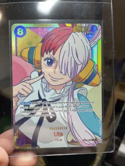 Uta Film RED One Piece TCG Paramount War OP02-120 SEC Secret Rare NM - Image 2