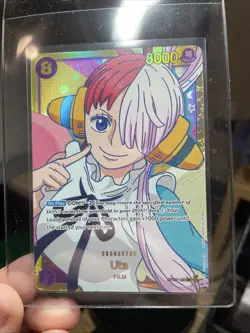 Uta Film RED One Piece TCG Paramount War OP02-120 SEC Secret Rare NM - Image 3