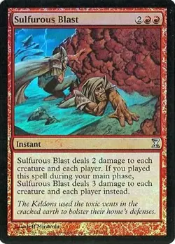 MTG - Time Spiral - Sulfurous Blast - Foil - NM - Image 1