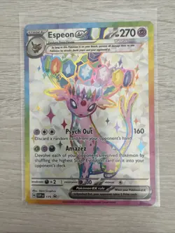Pokemon TCG Espeon EX SVP175 Prismatic Evolution Premium Figure Collection Promo - Image 1