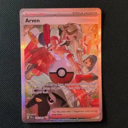 TCG Pokemon ARVEN 235/091 - Paldean Fates (Special Illustration Rare) - Nr Mint - Image 1