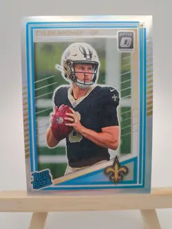 2025 Panini Donruss Optic - Rated Rookie Tyler Shough #223 Holo Prizm (RC) - Image 1