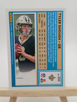 2025 Panini Donruss Optic - Rated Rookie Tyler Shough #223 Holo Prizm (RC) - Image 5