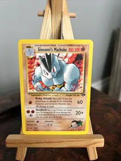 Pokemon Card - Giovanni's Machoke 42/132 - Gym Challenge WOTC NM/LP Rare - Image 1