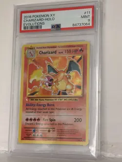 PSA 9 Charizard 11/108 XY Evolutions Holo 2016 Pokemon Card MINT - Image 5