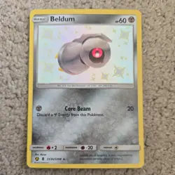 Beldum SV30/SV94 Hidden Fates: Shiny Vault Holo Pokemon Card TCG Rare - Image 1