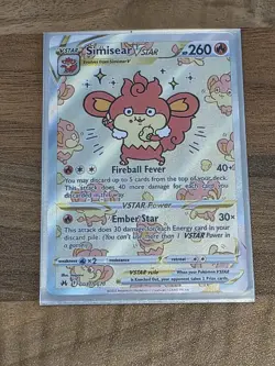 Pokemon TCG Simisear VSTAR GG37/GG70 Crown Zenith Galarian Gallery NM/M - Image 2