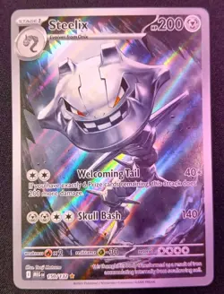 Pokemon TCG Steelix 150/132 Illustration Rare, Mega Evolution, NM/M Condition - Image 1