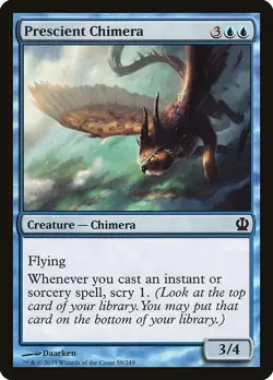 Magic the Gathering MTG Prescient Chimera Theros THS 59/249 Common NM/M - Image 1