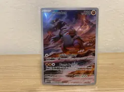 Groudon 199/182 IR Paradox Rift Pokemon Card Illustration Rare Full Art NM - Image 3