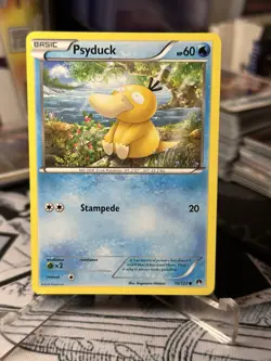 Pokemon TCG Psyduck XY BREAKpoint 16/122 Regular Common Card Played LP - Image 2